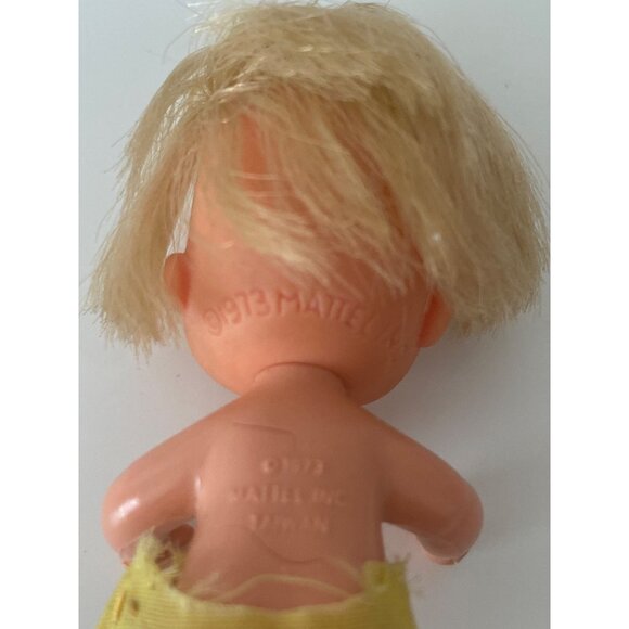 Mattel SUNSHINE FAMILY BABY Doll Yellow Diaper 3IN Vintage 1973 - Picture 5 of 6